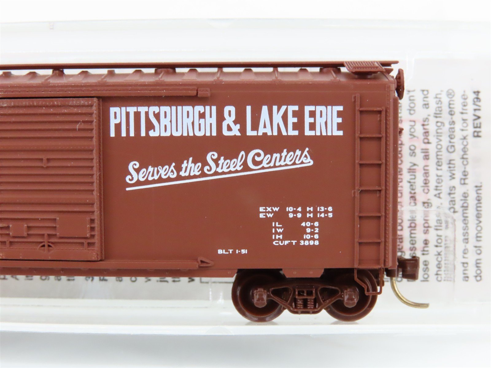 N Scale Micro-Trains MTL 20410 P&LE Pittsburgh & Lake Erie 40' Box Car #20375