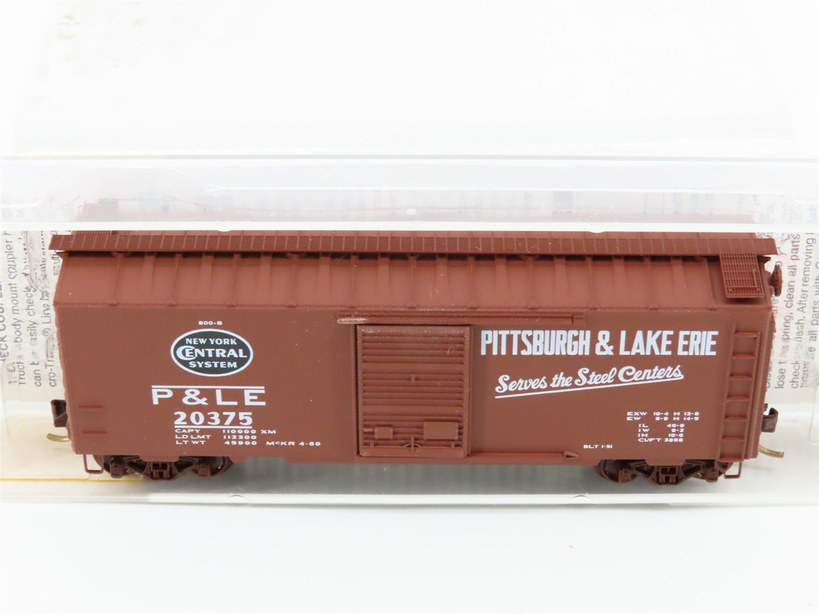 N Scale Micro-Trains MTL 20410 P&LE Pittsburgh & Lake Erie 40' Box Car #20375