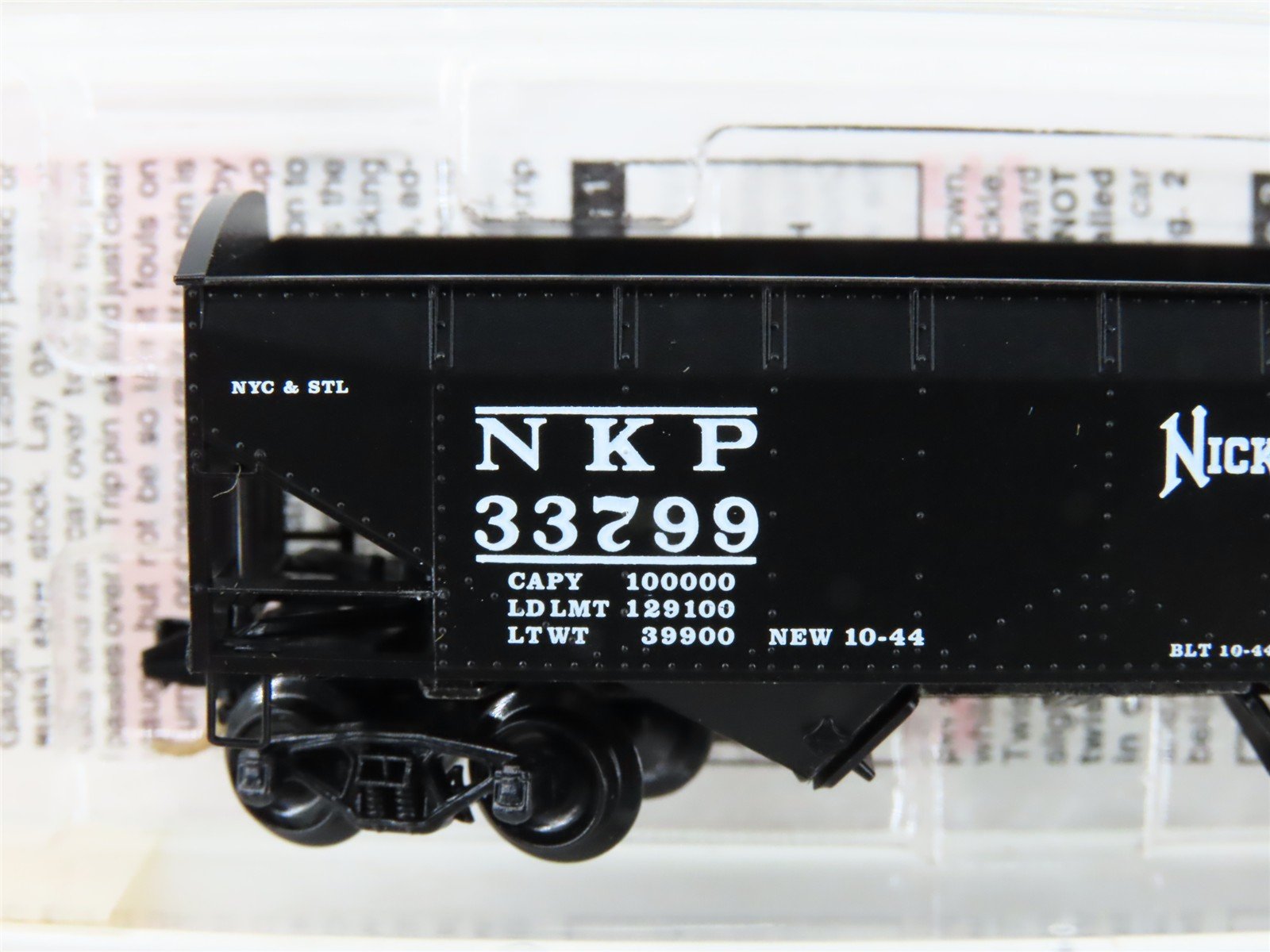 N Scale Micro-Trains MTL 86020 NKP Nickel Plate Road 33' 2-Bay Hopper #33799