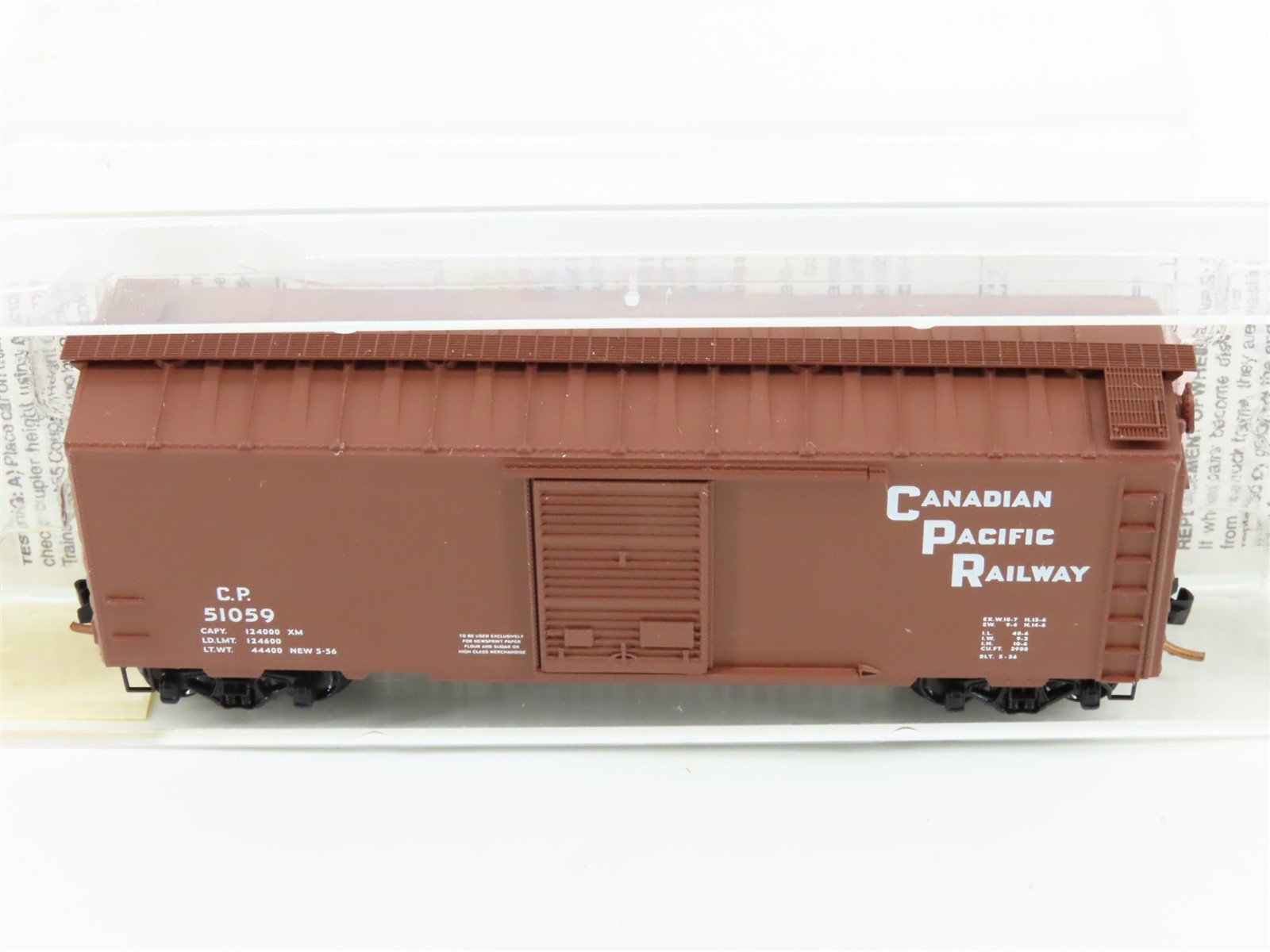 N Scale Micro-Trains MTL 20436/2 CP Canadian Pacific Railway 40' Box Car #51059