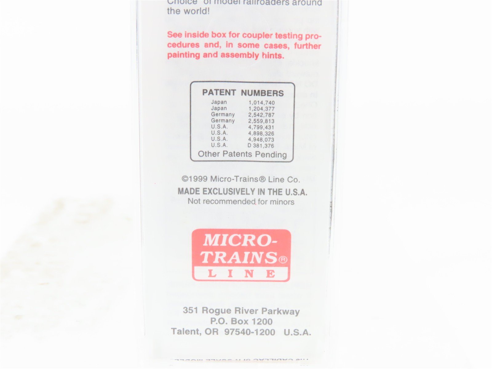 N Scale Micro-Trains MTL 20436/2 CP Canadian Pacific Railway 40' Box Car #51059