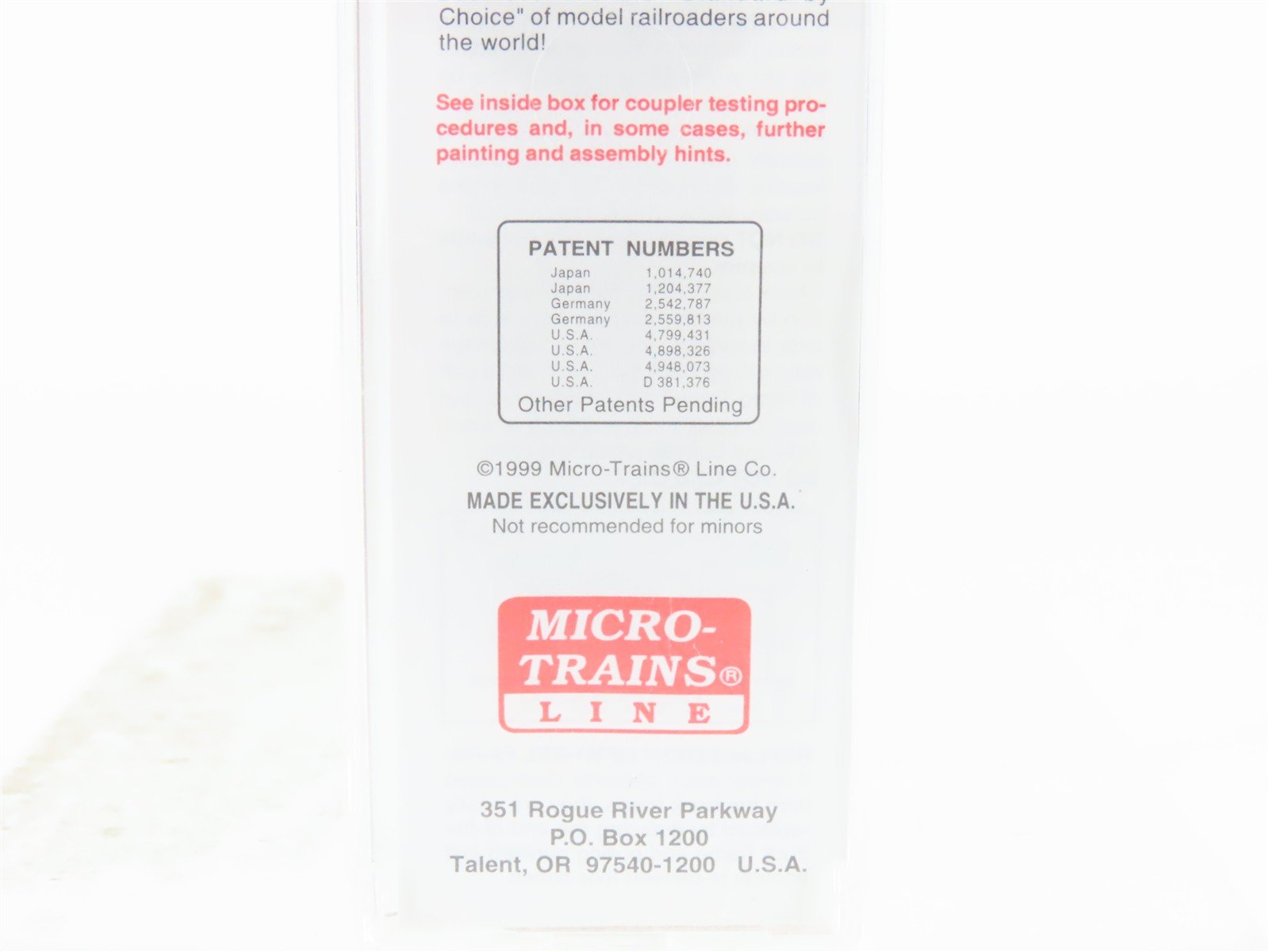 N Micro-Trains MTL 120020 CNJ Jersey Central 40' Single Door Box Car #21567