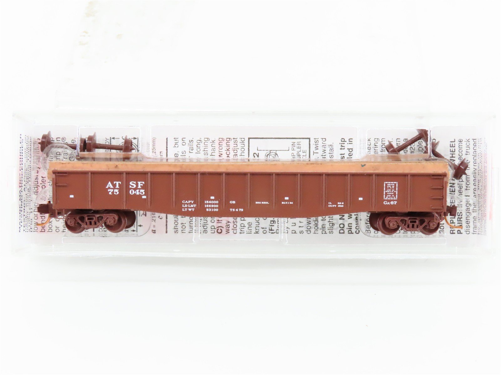 N Scale Micro-Trains MTL 04600080 ATSF Santa Fe 50' Gondola #75045 w/ Load