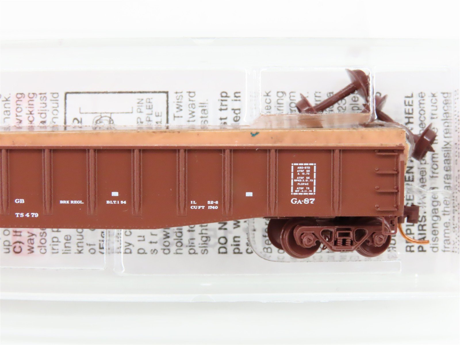 N Scale Micro-Trains MTL 04600080 ATSF Santa Fe 50' Gondola #75045 w/ Load