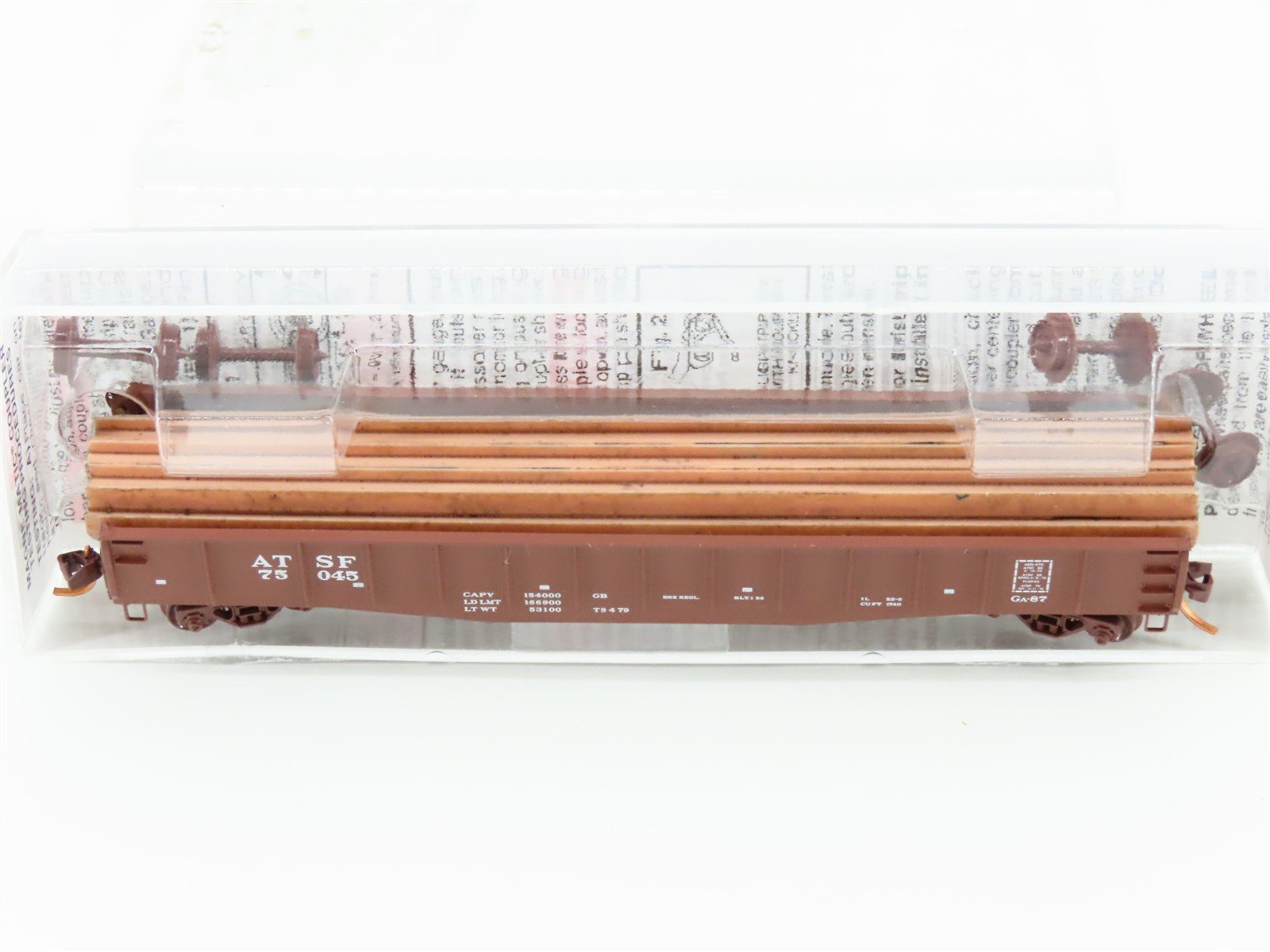 N Scale Micro-Trains MTL 04600080 ATSF Santa Fe 50' Gondola #75045 w/ Load