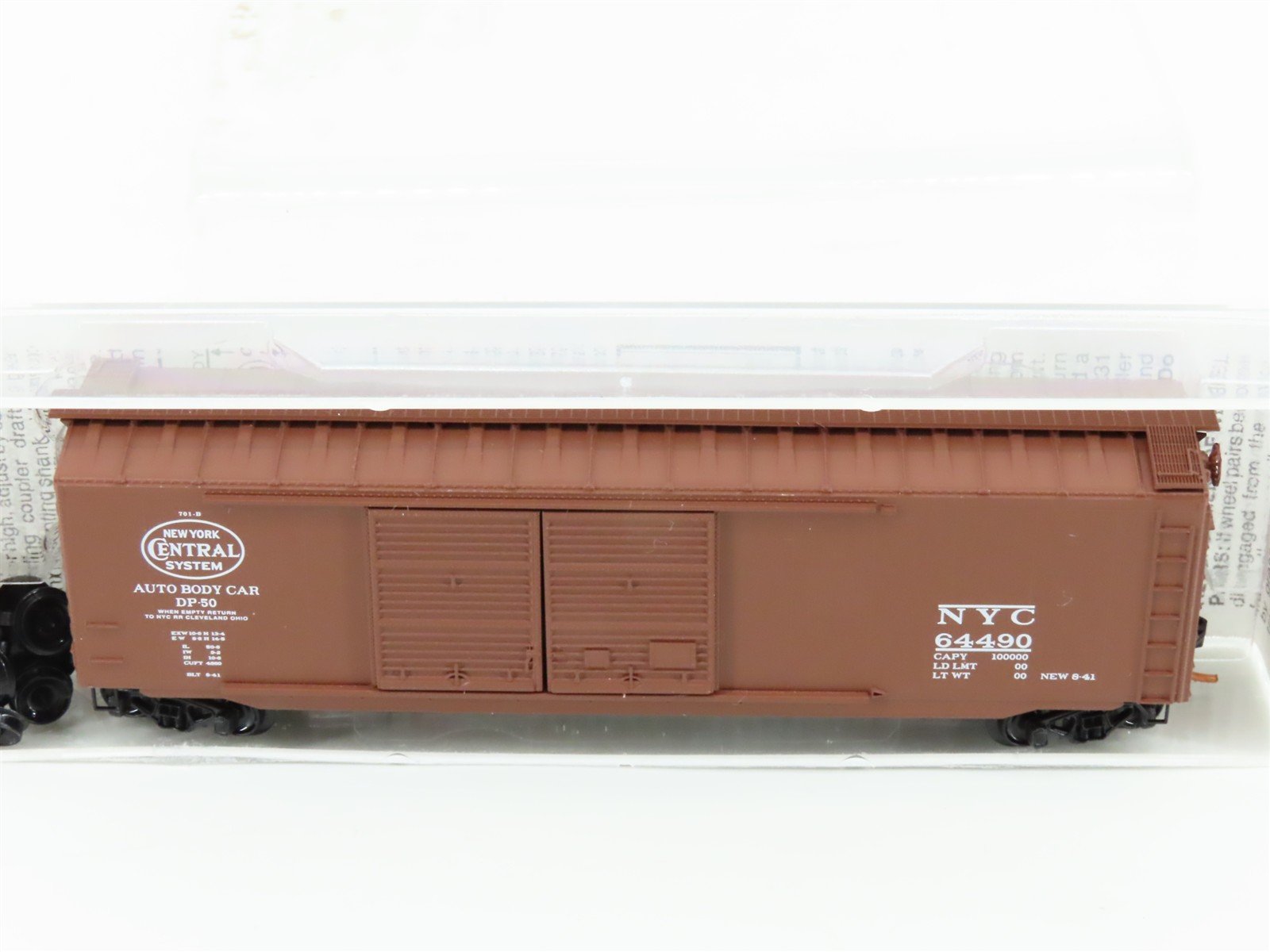 N Micro-Trains MTL 34150 NYC New York Central 50' Double Door Box Car #64490