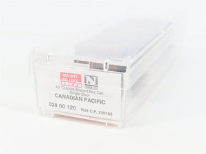 N Micro-Trains MTL 02800120 CP Canadian Pacific 40' Single Door Box Car #230103