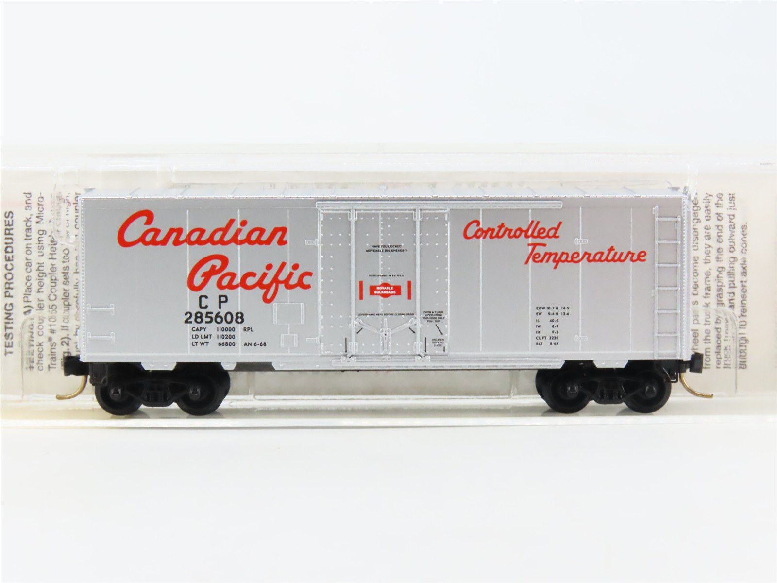 N Micro-Trains MTL 74040/1 CP Canadian Pacific 40' Plug Door Box Car #285608