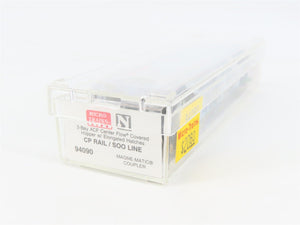 N Micro-Trains MTL 94090 SOO CP Rail 3-Bay Center Flow Covered Hopper #116960