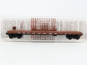 N Scale Micro-Trains MTL 44060 ATSF Santa Fe Railroad 50' Flat Car #90822