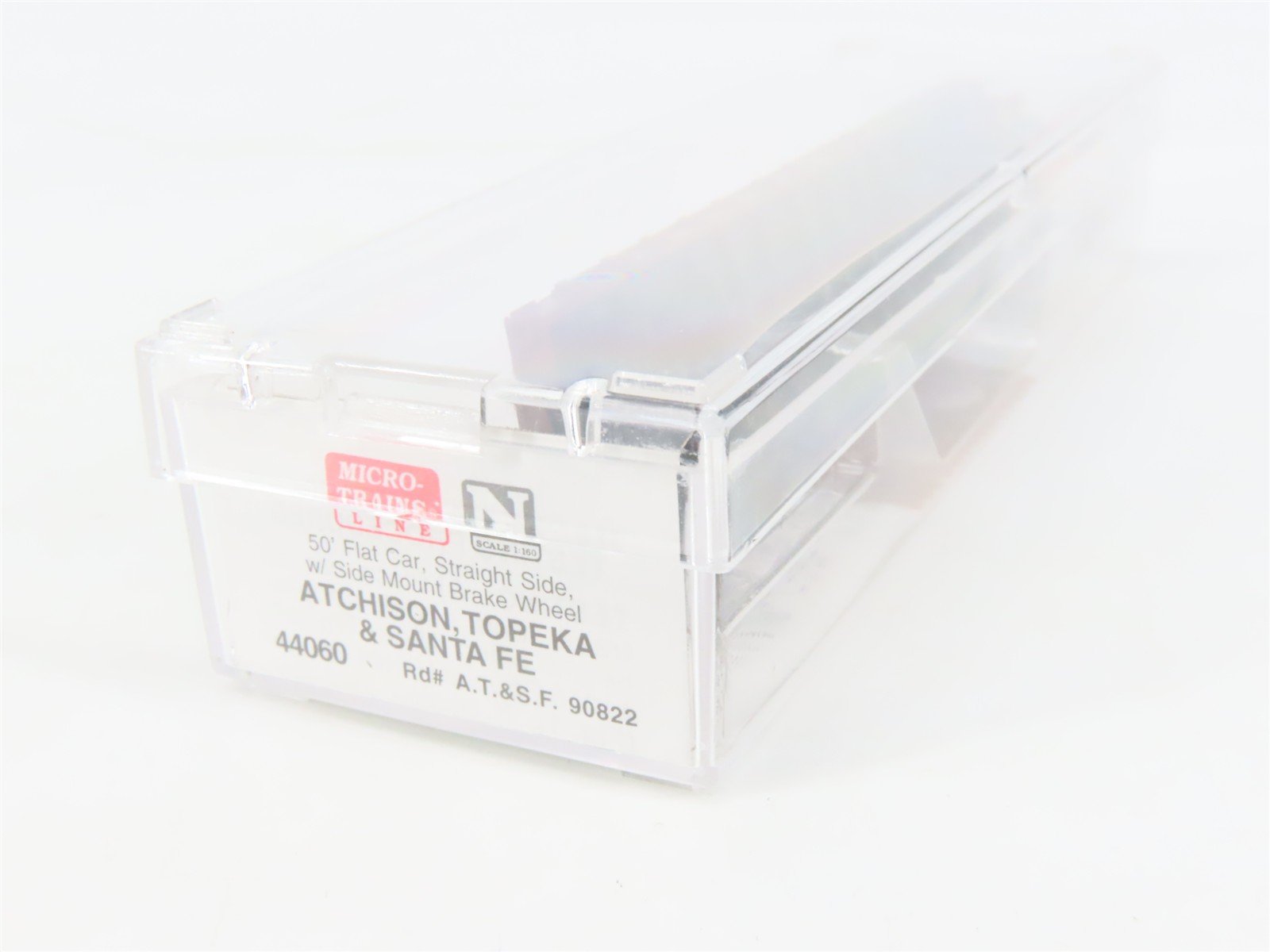 N Scale Micro-Trains MTL 44060 ATSF Santa Fe Railroad 50' Flat Car #90822