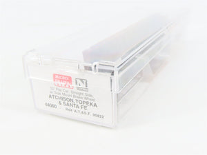 N Scale Micro-Trains MTL 44060 ATSF Santa Fe Railroad 50' Flat Car #90822