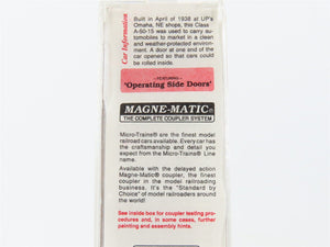 N Scale Micro-Trains MTL 78030 UP Union Pacific 50' Automobile Box Car #16110