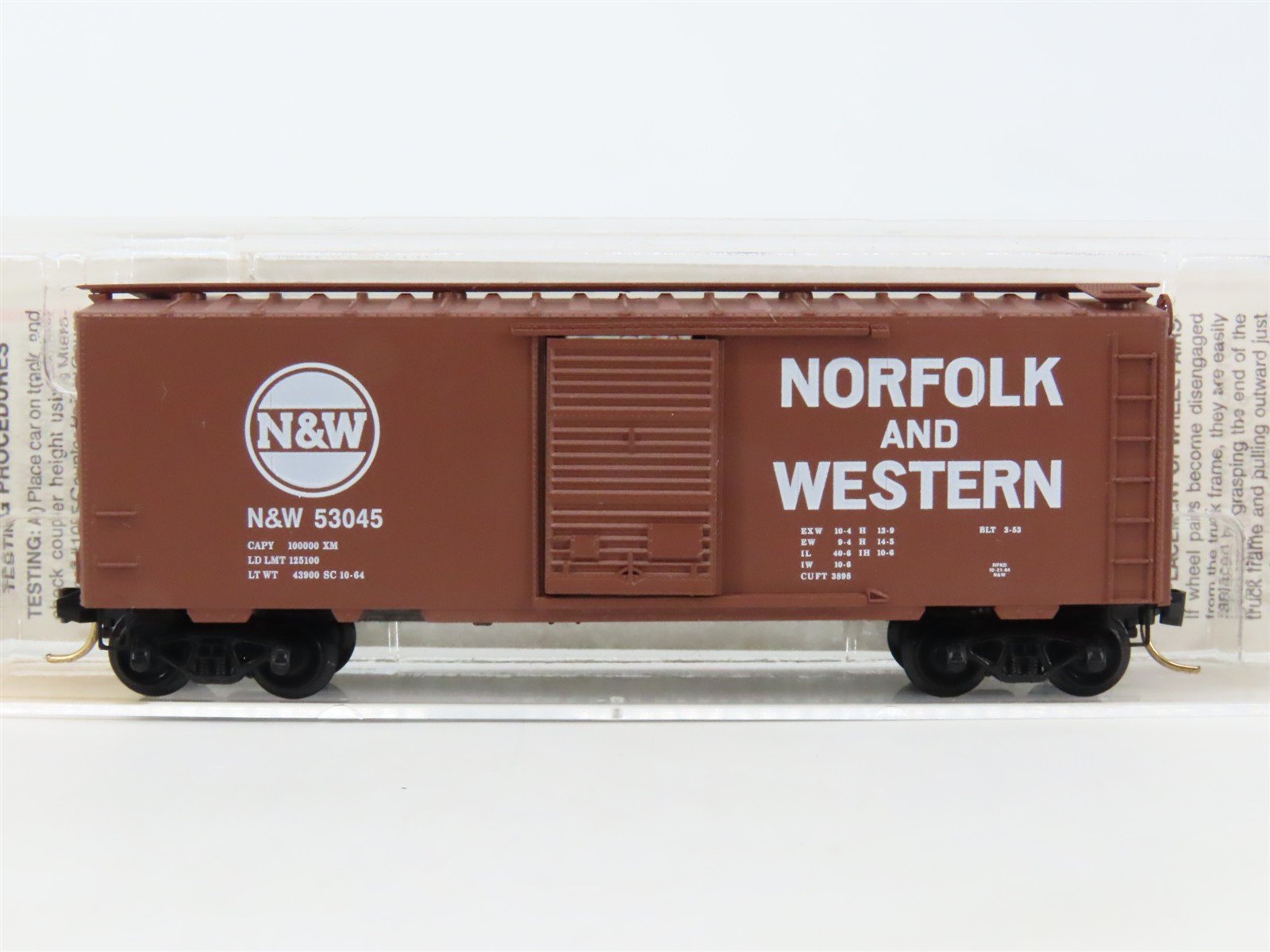 N Micro-Trains MTL 20039 N&W Norfolk & Western 40' Single Door Box Car #53045