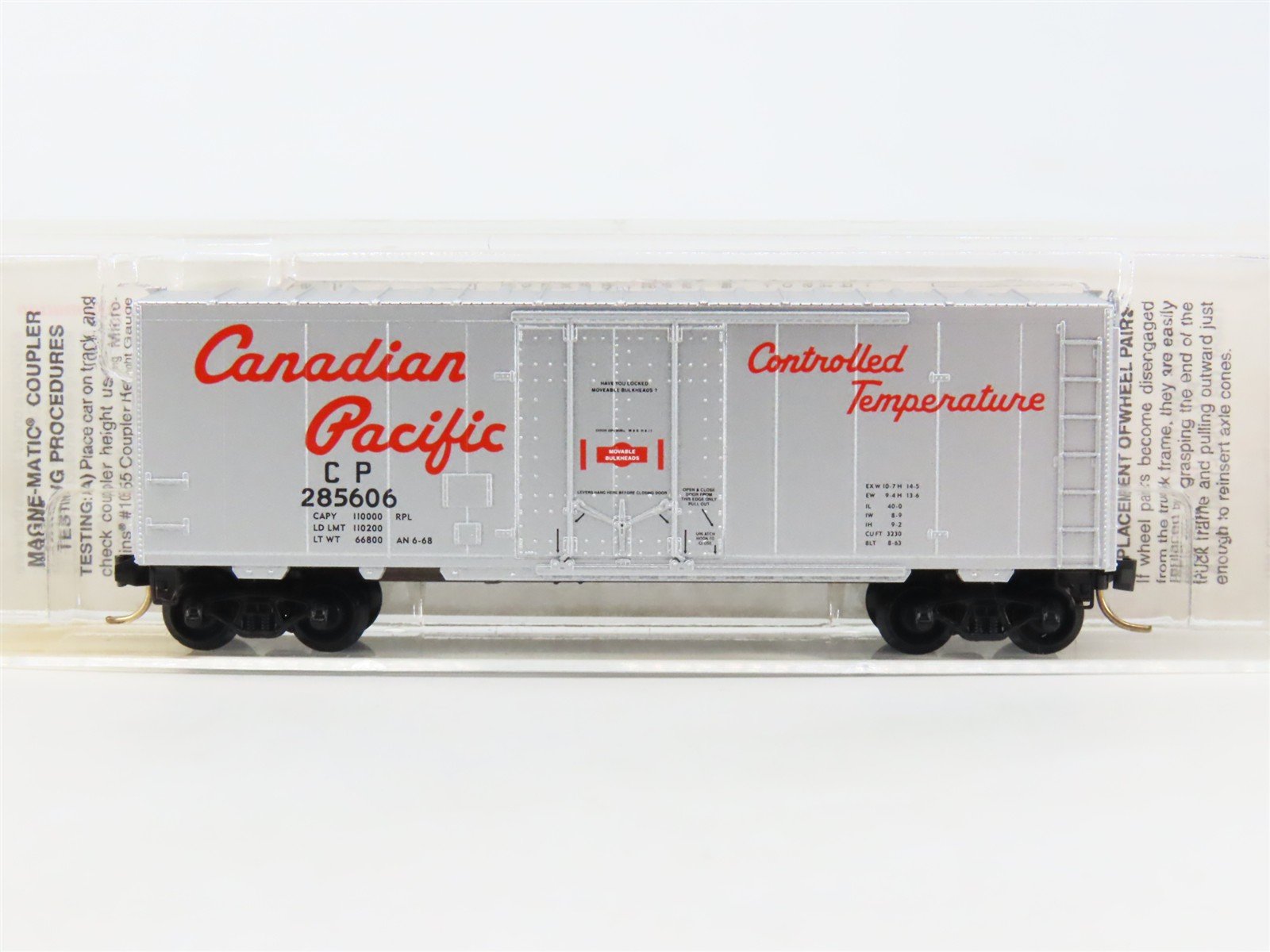 N Scale Micro-Trains MTL 74040 CP Canadian Pacific 40' Plug Door Box Car #285606