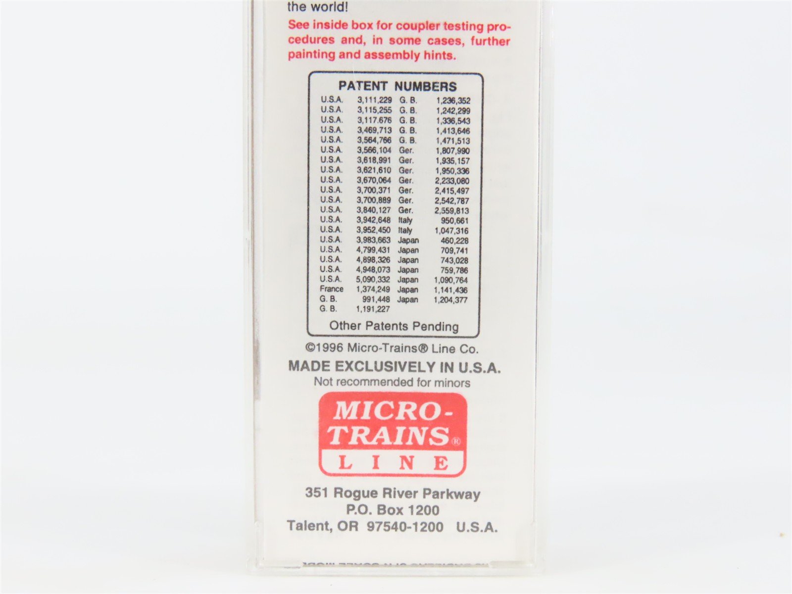 N Scale Micro-Trains MTL 21110 ATSF Santa Fe 40' Plug Door Box Car #149953