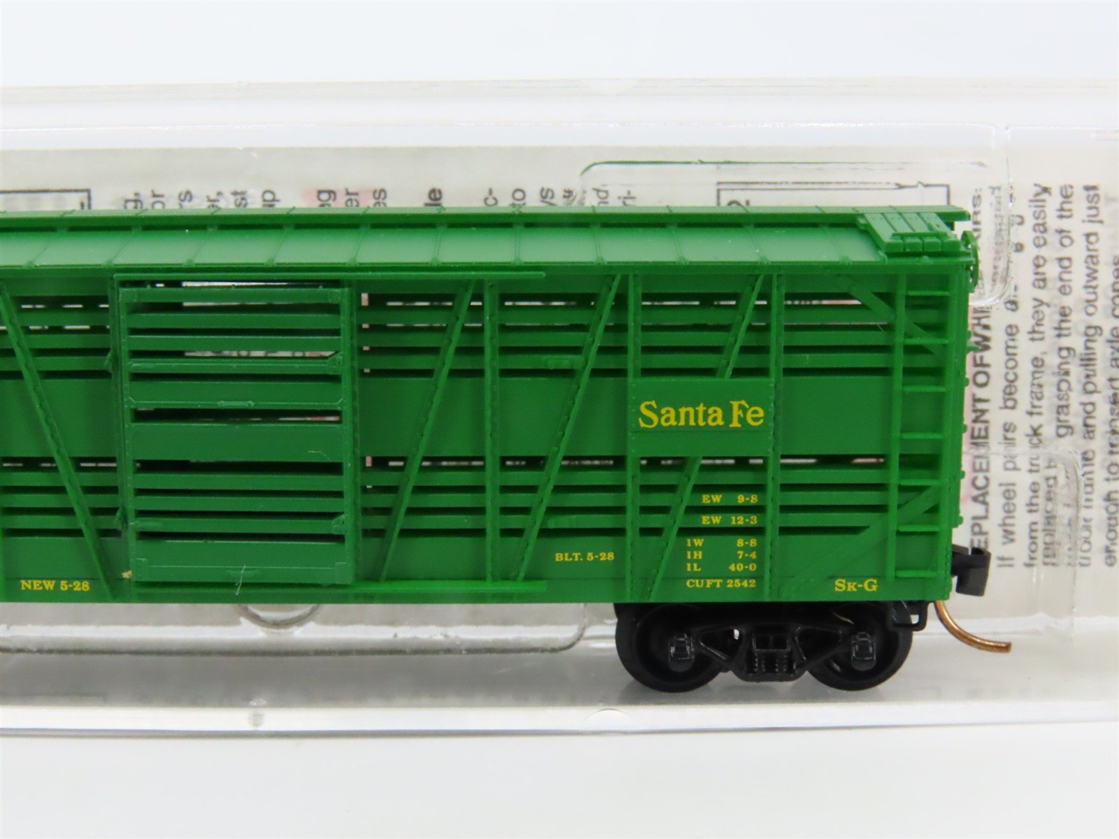 N Scale Micro-Trains MTL 35070 ATSF Santa Fe 40' Despatch Stock Car #68848