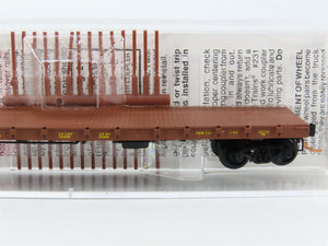 N Scale Micro-Trains MTL 44090 CB&Q Burlington Route 50' Flat Car #93374
