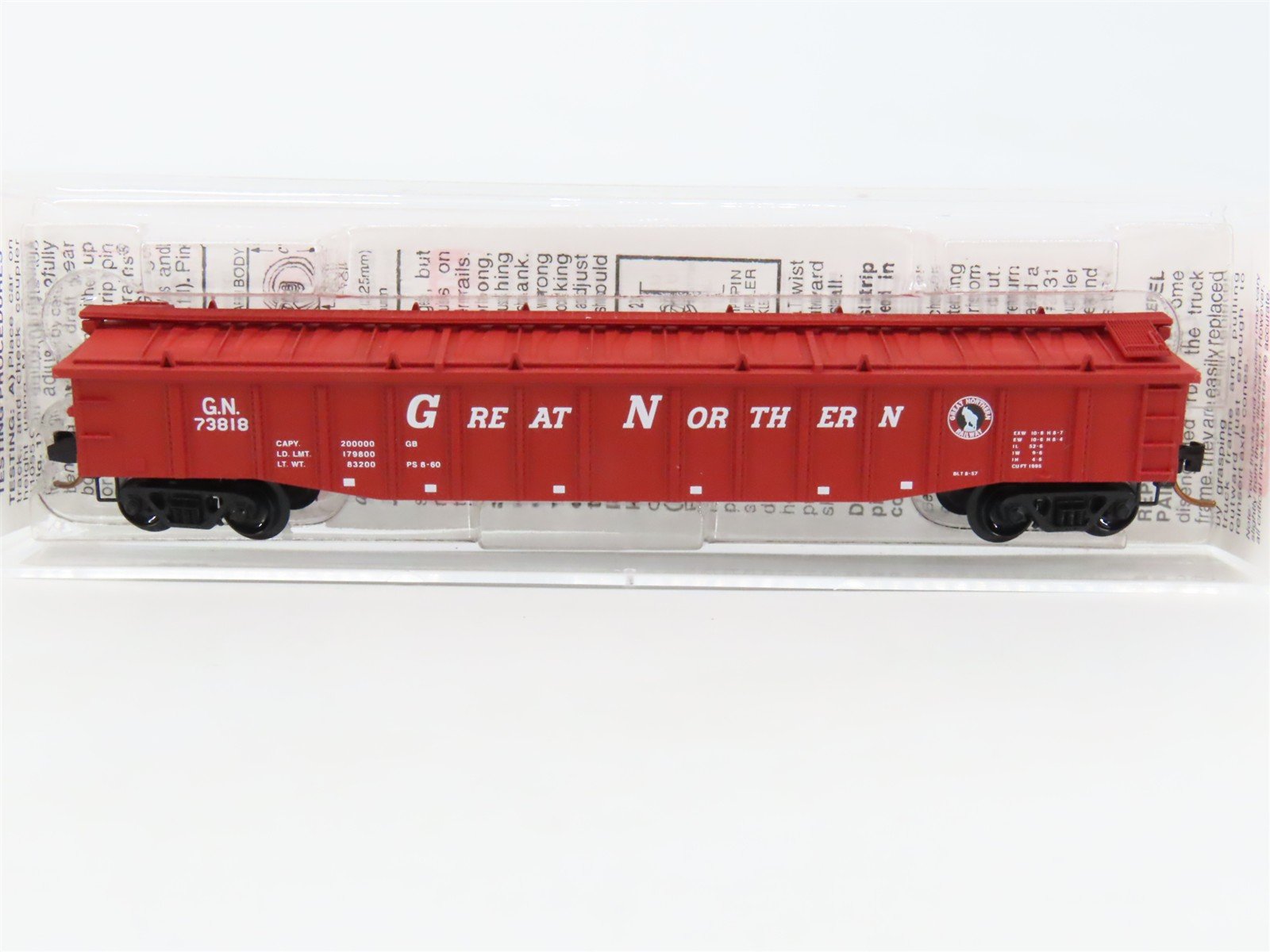 N Scale Micro-Trains MTL 106210 GN Great Northern 50' Covered Gondola #73818