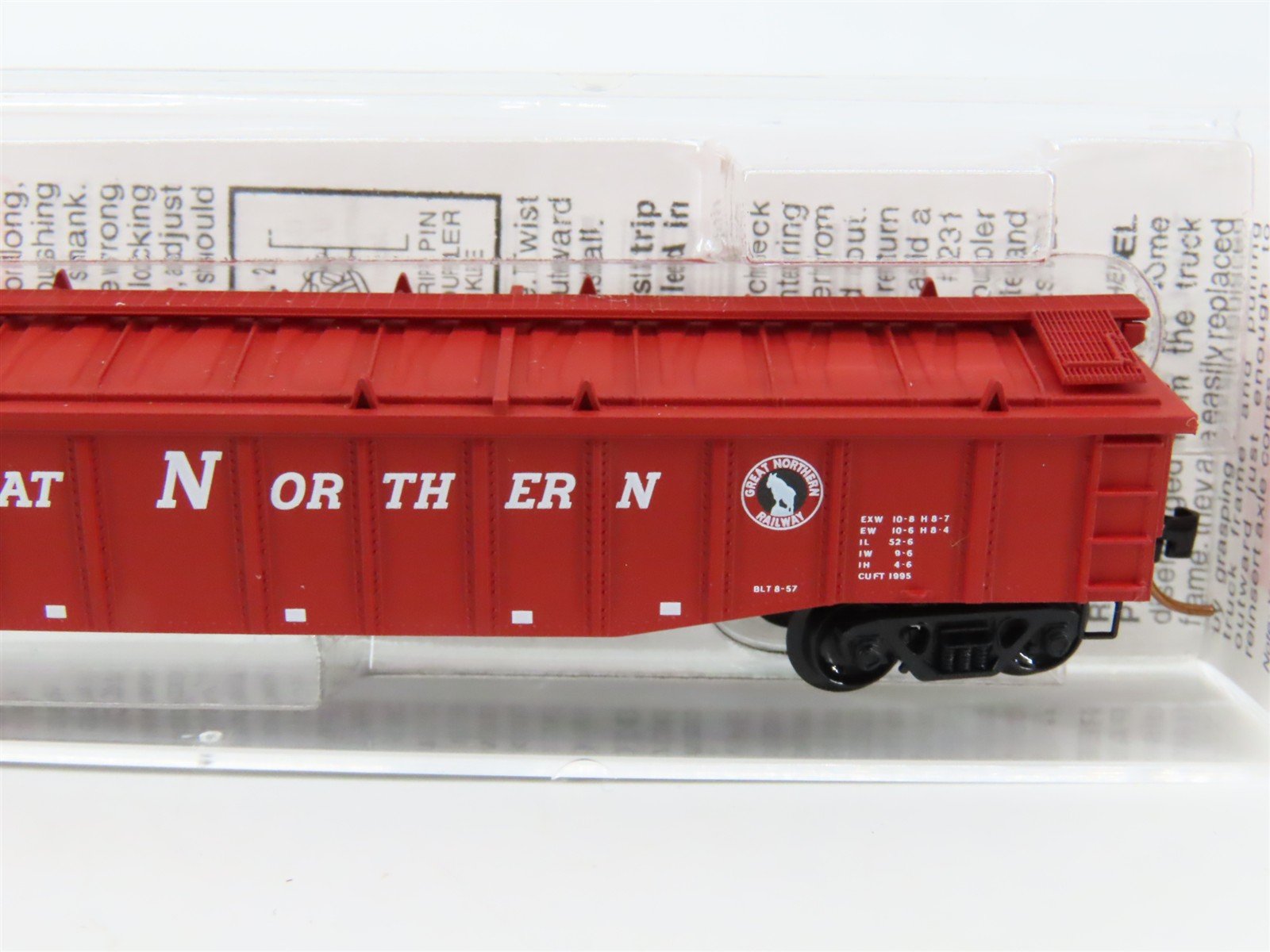 N Scale Micro-Trains MTL 106210 GN Great Northern 50' Covered Gondola #73818