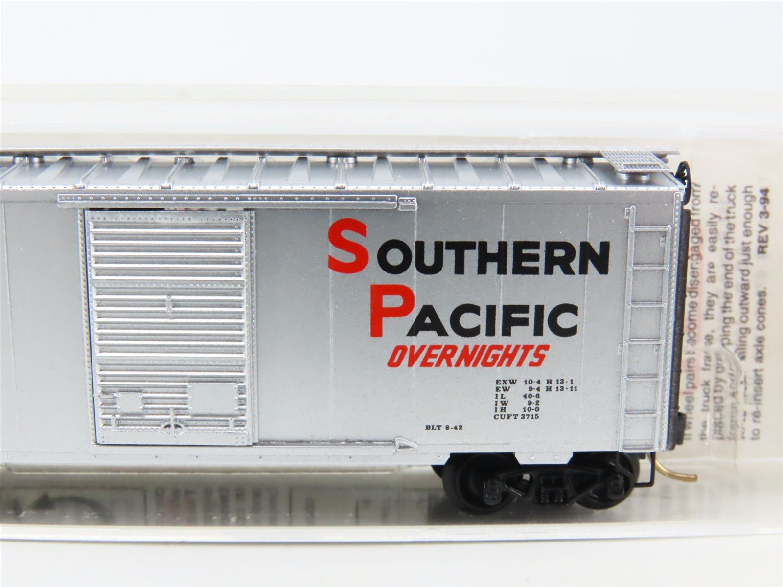 N Scale Micro-Trains MTL 20760 SP Southern Pacific Overnights Box Car #163324