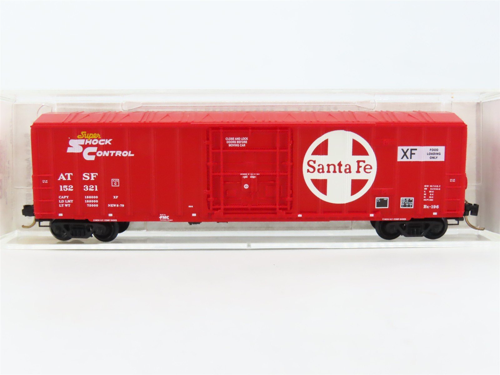 N Scale Micro-Trains MTL 27250 ATSF Santa Fe 50' Plug Door Box Car #152321