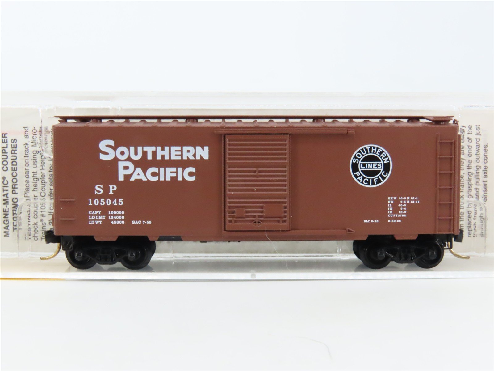 N Micro-Trains MTL 20080 SP Southern Pacific 40' Single Door Box Car #105045