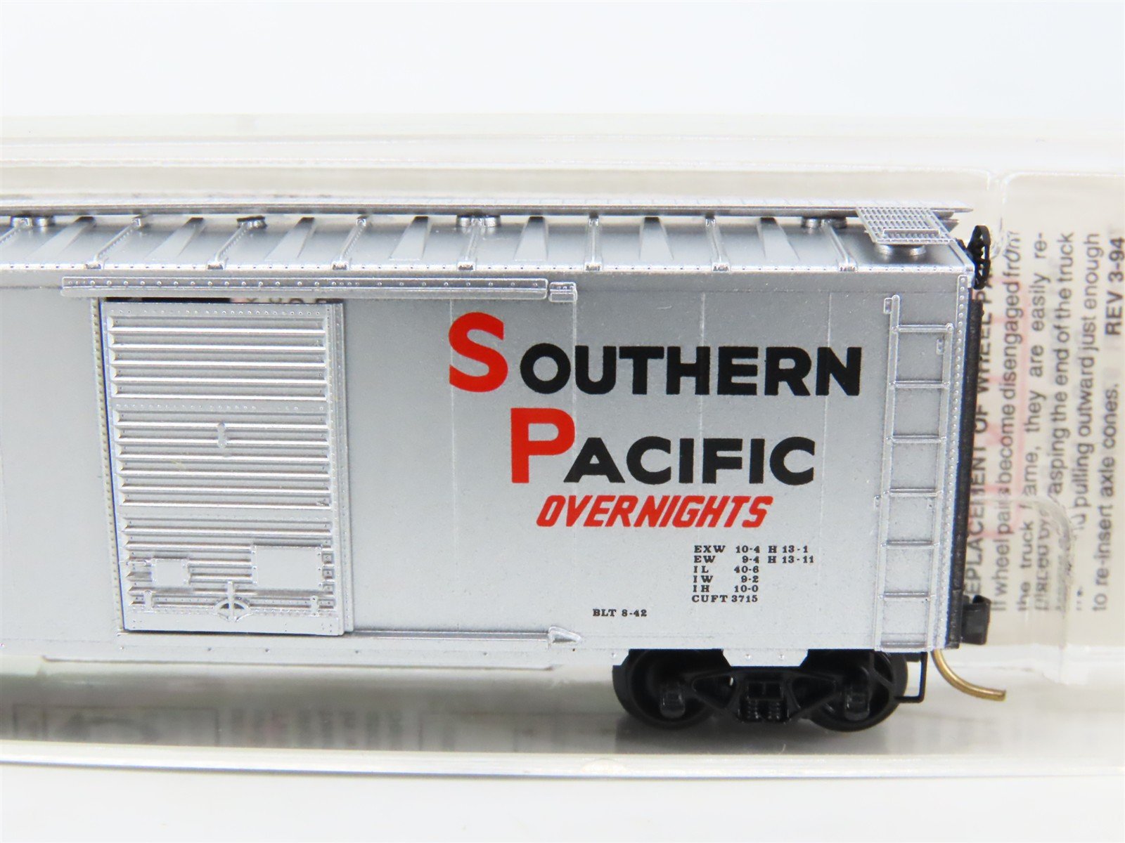 N Scale Micro-Trains MTL 20760 SP Southern Pacific Overnights Box Car #163324
