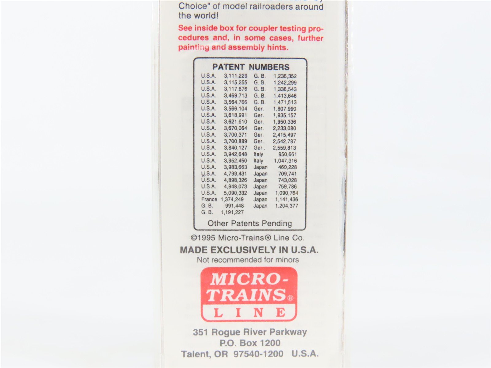 N Scale Micro-Trains MTL 20760 SP Southern Pacific Overnights Box Car #163324