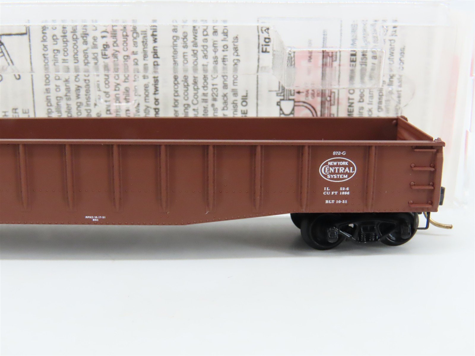 N Scale Micro-Trains MTL 46170 NYC New York Central 50' Open Gondola #715106
