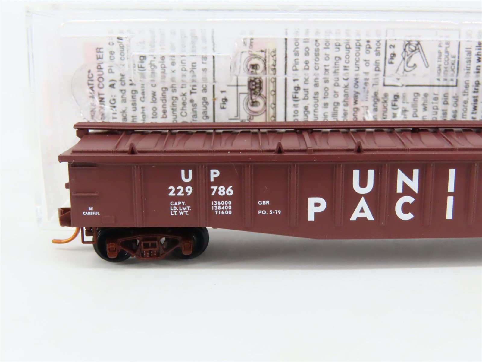 N Scale Micro-Trains MTL 10600120 UP Union Pacific 50' Covered Gondola #229786