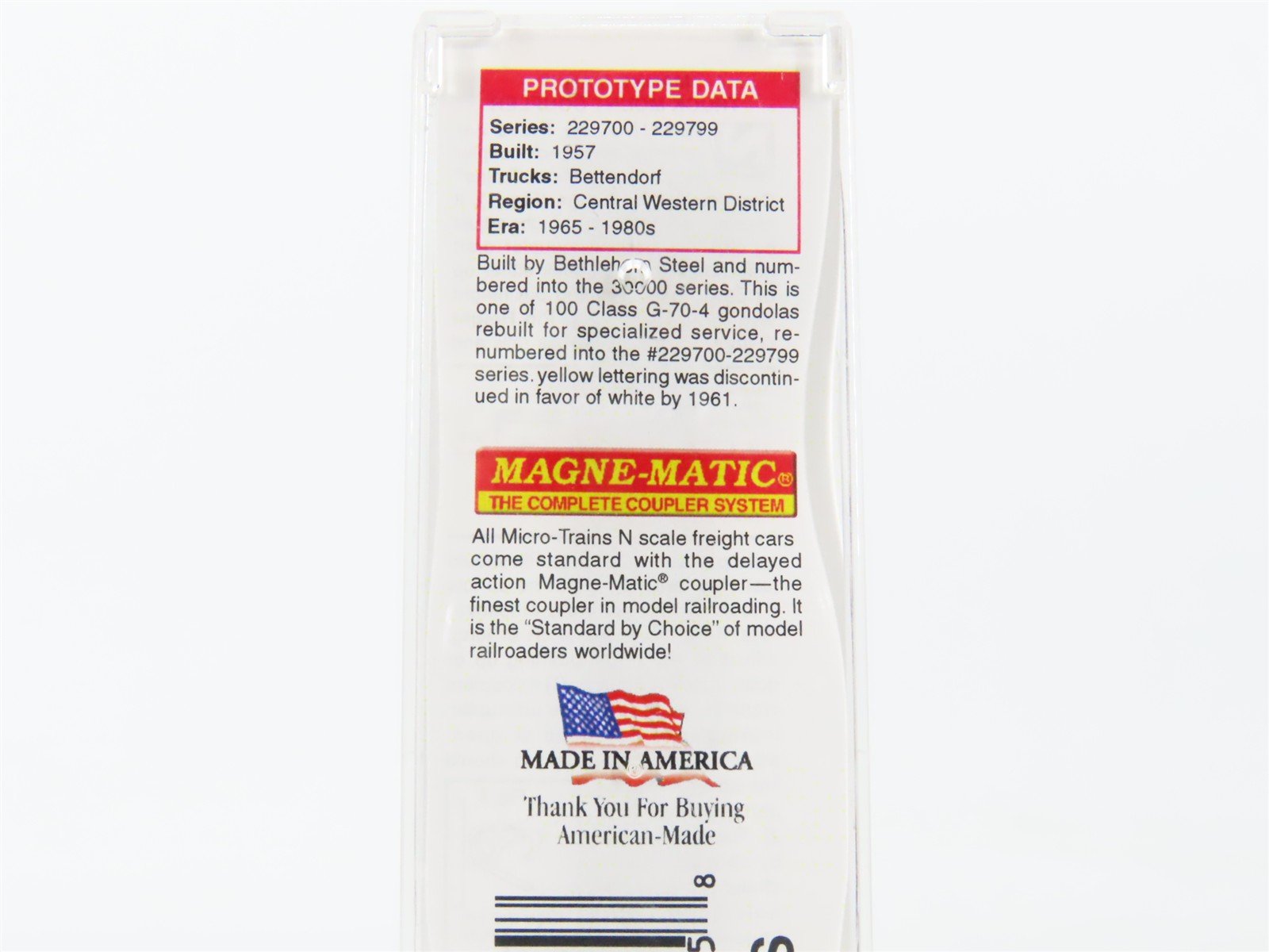 N Scale Micro-Trains MTL 10600120 UP Union Pacific 50' Covered Gondola #229786