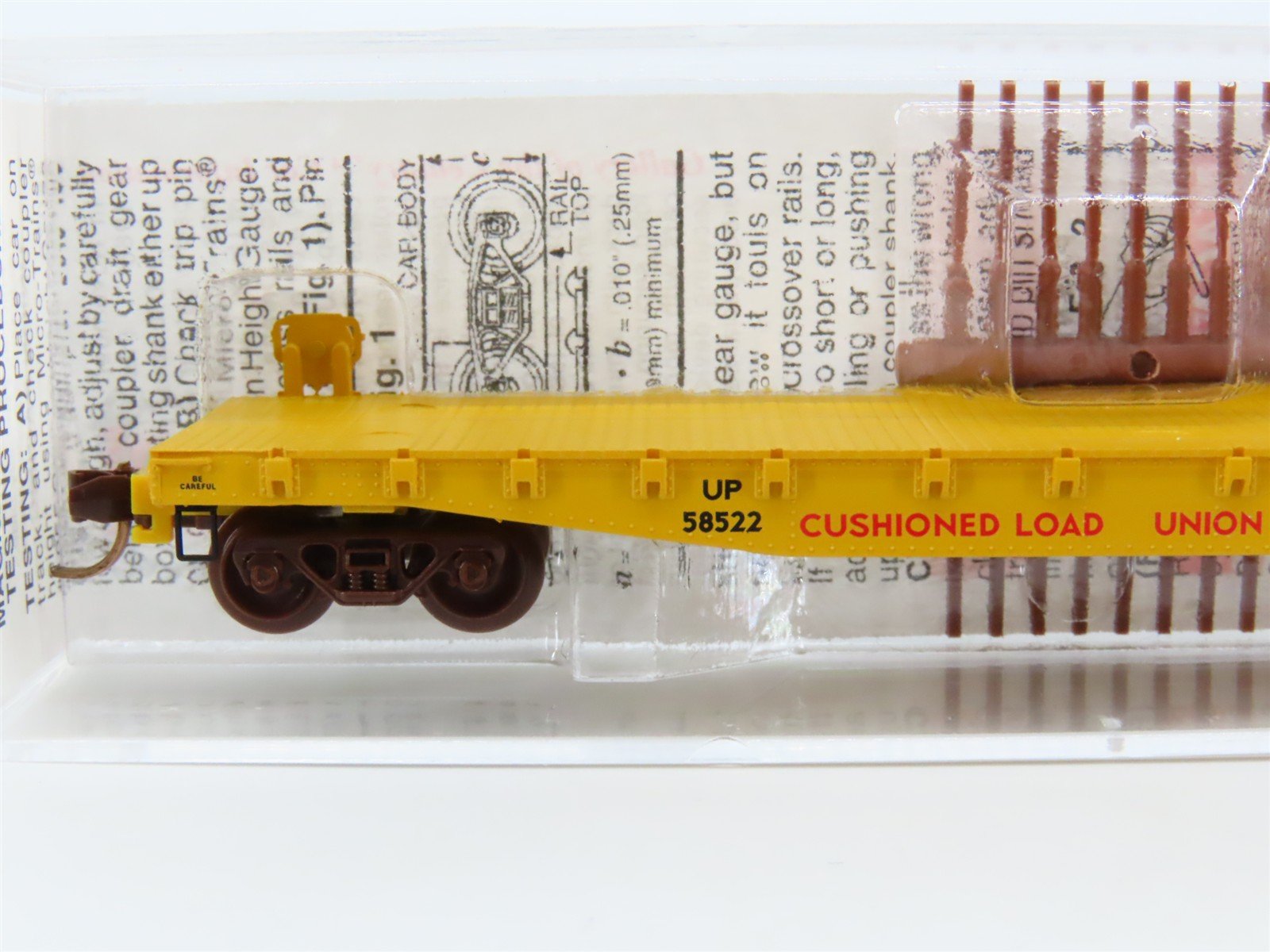 N Scale Micro-Trains MTL 45070 UP Union Pacific Railroad 50' Flat Car #58522