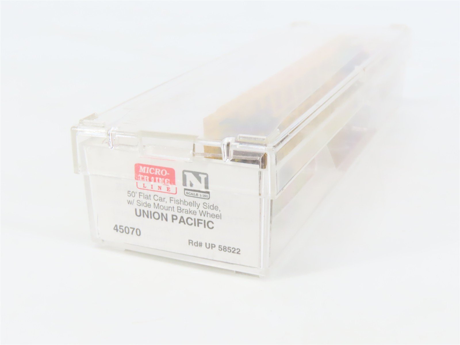 N Scale Micro-Trains MTL 45070 UP Union Pacific Railroad 50' Flat Car #58522
