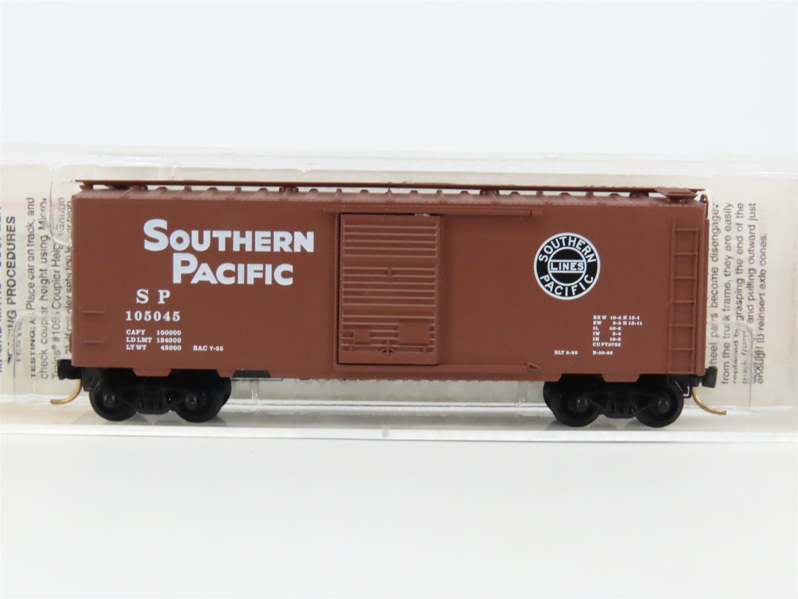 N Micro-Trains MTL 20080 SP Southern Pacific 40' Single Door Box Car #105045