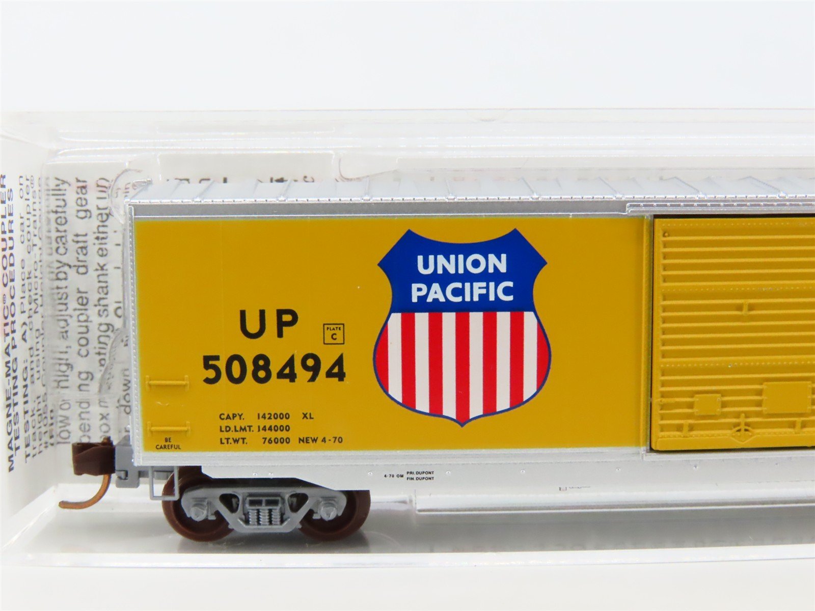 N Scale Micro-Trains MTL 77090 UP Union Pacific 50' Single Door Box Car #508494