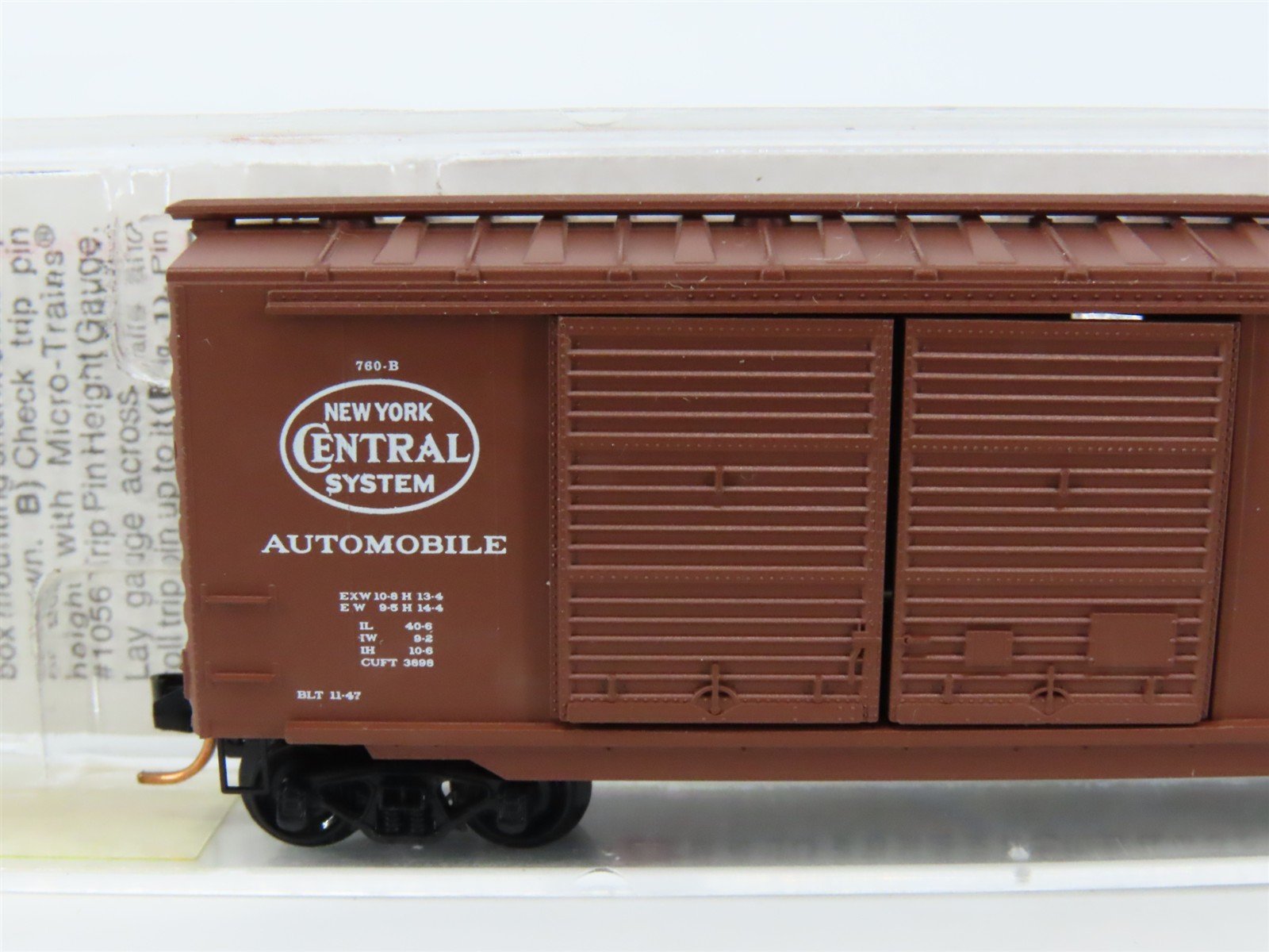 N Micro-Trains MTL 23160 NYC New York Central 40' Double Door Box Car #70096