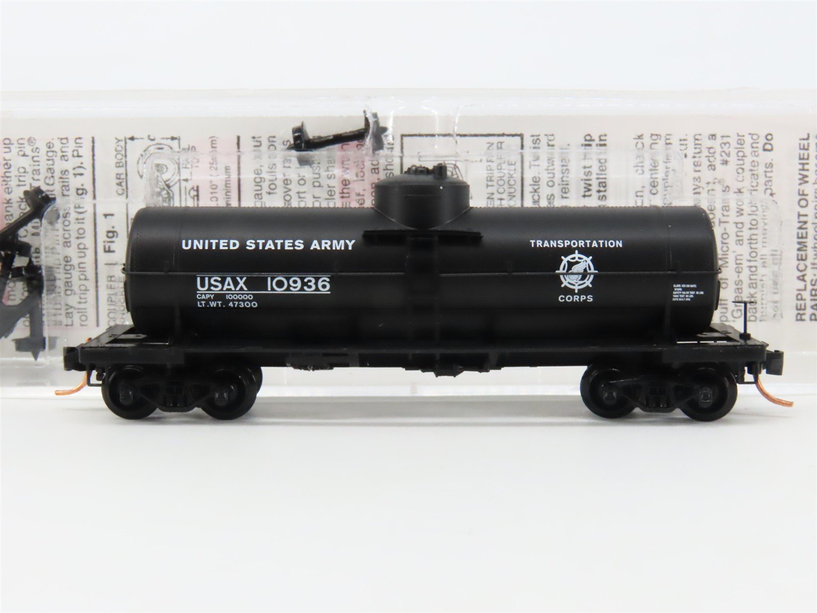 N Scale Micro-Trains MTL 65370 USAX United States Army 39' Tank Car #10936