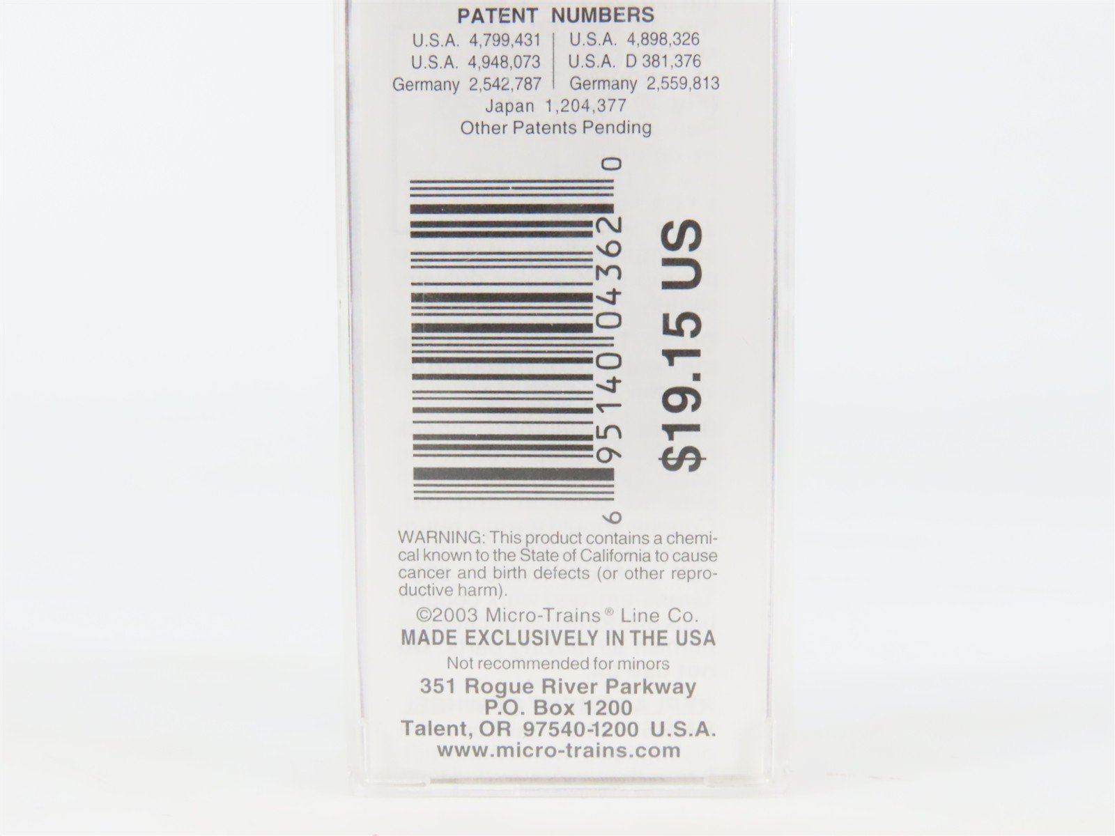 N Scale Micro-Trains MTL 65370 USAX United States Army 39' Tank Car #10936