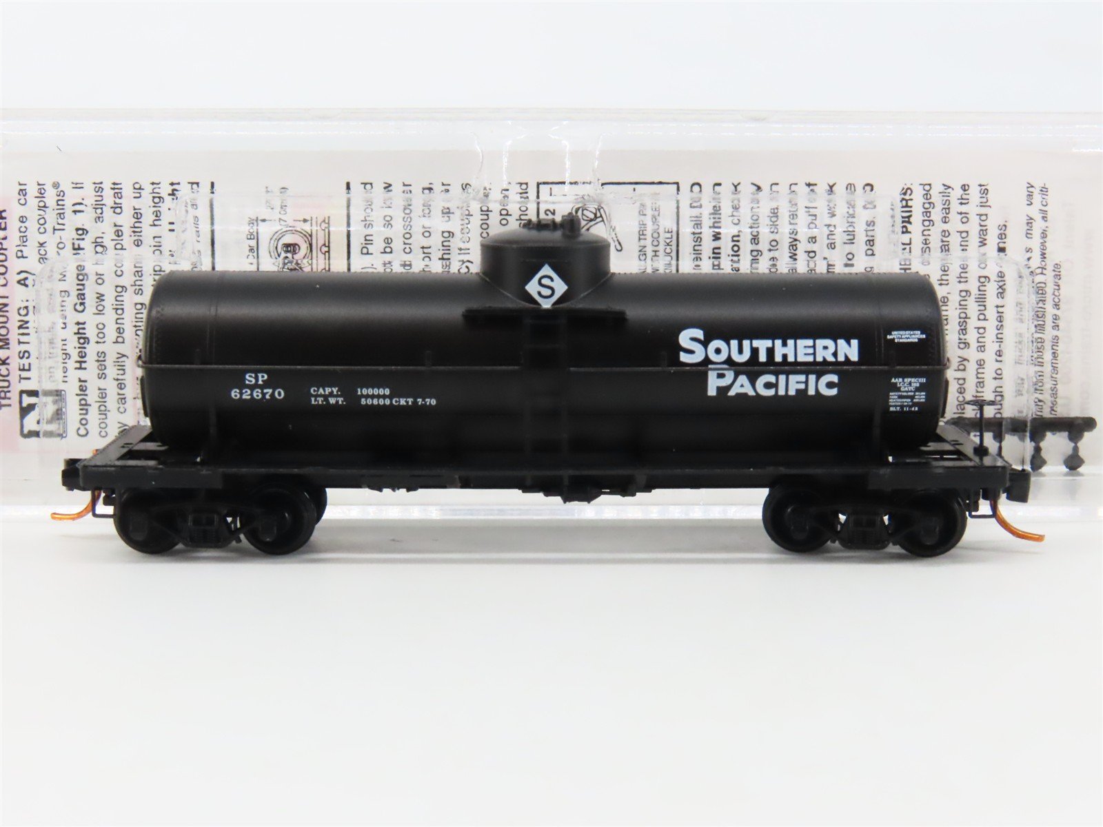 N Micro-Trains MTL 06500331 SP Southern Pacific 39' Single Dome Tank Car #62670