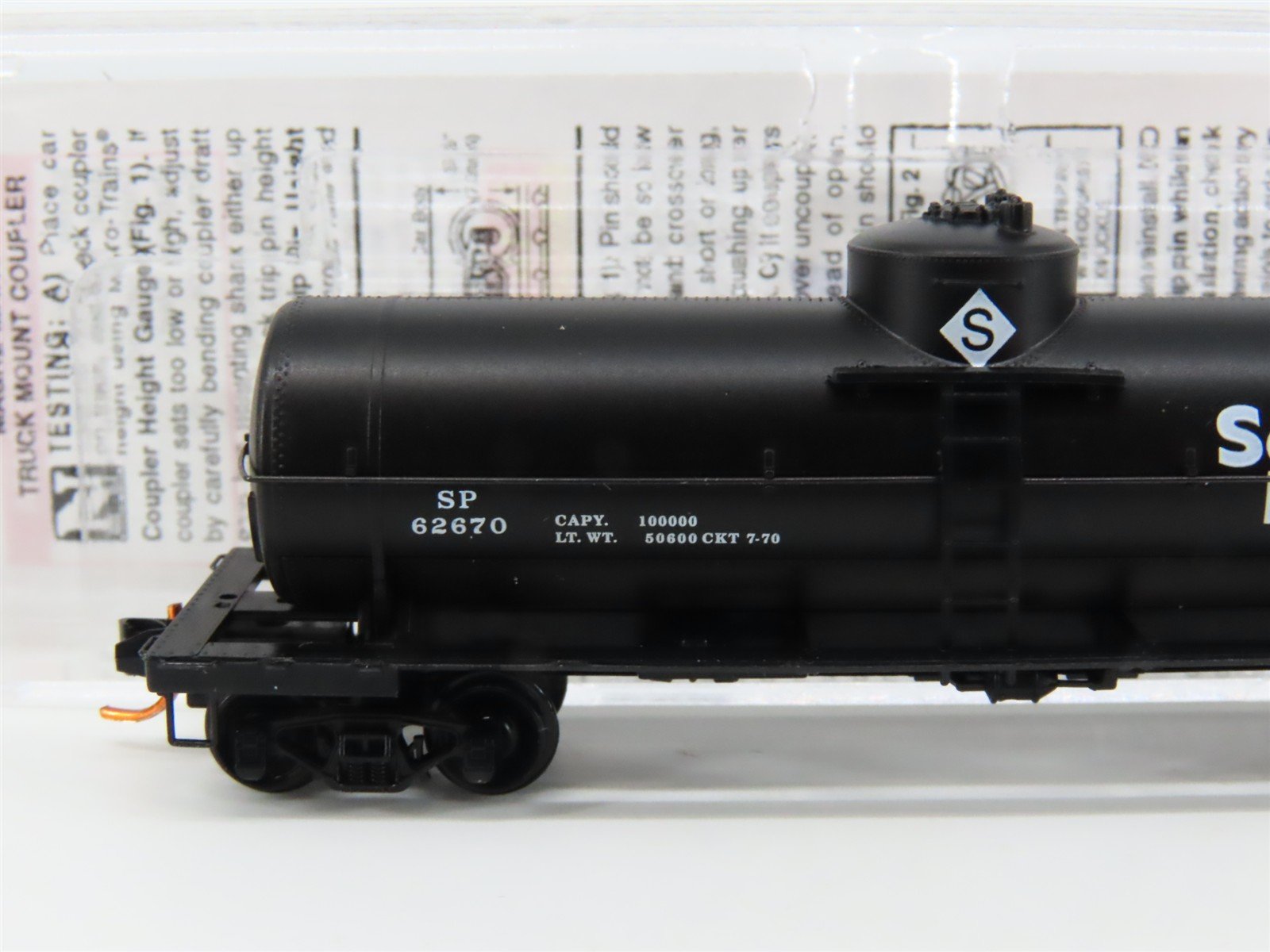 N Micro-Trains MTL 06500331 SP Southern Pacific 39' Single Dome Tank Car #62670