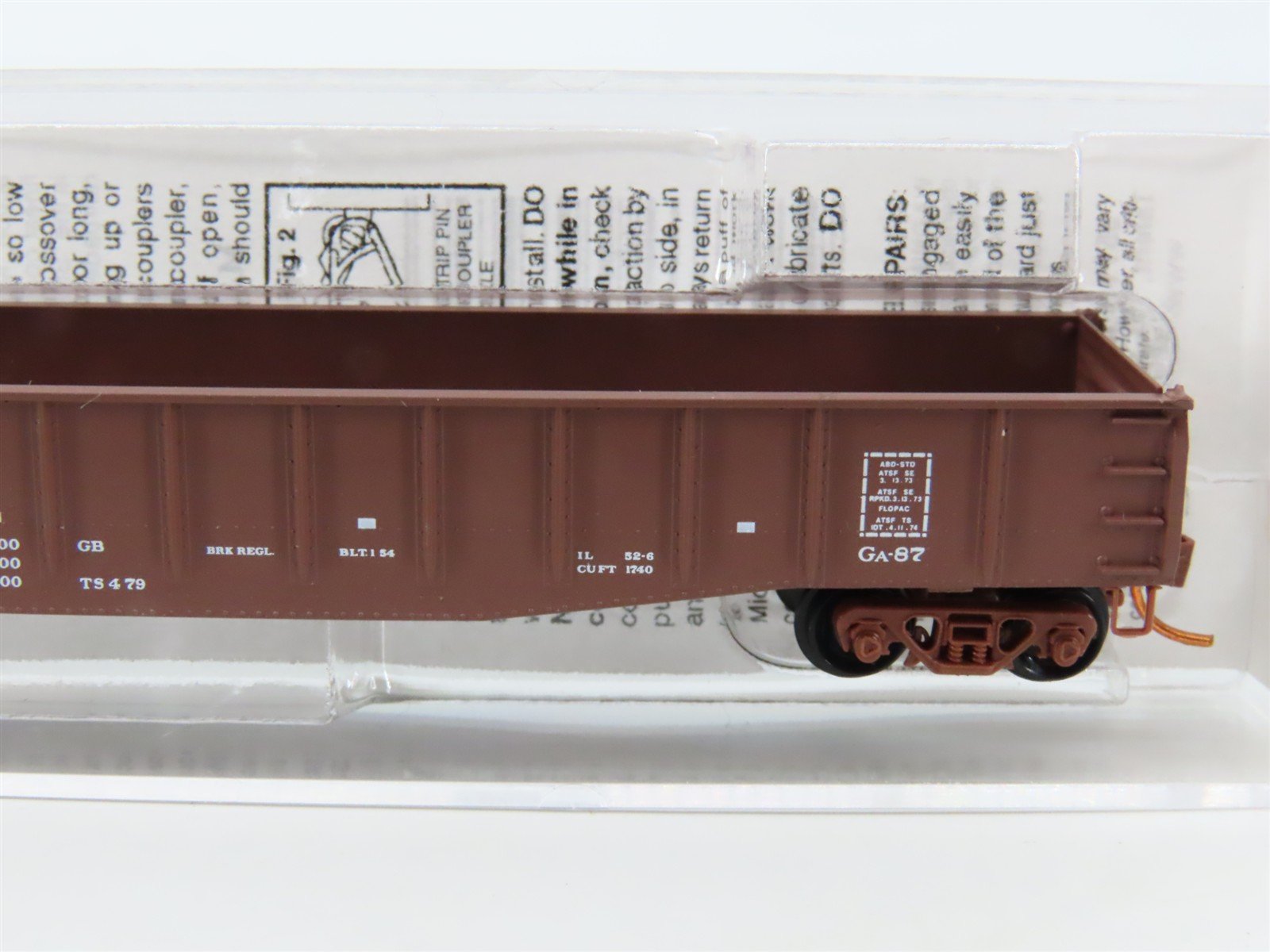 N Scale Micro-Trains MTL 04600080 ATSF Santa Fe Railroad 50' Open Gondola #75043