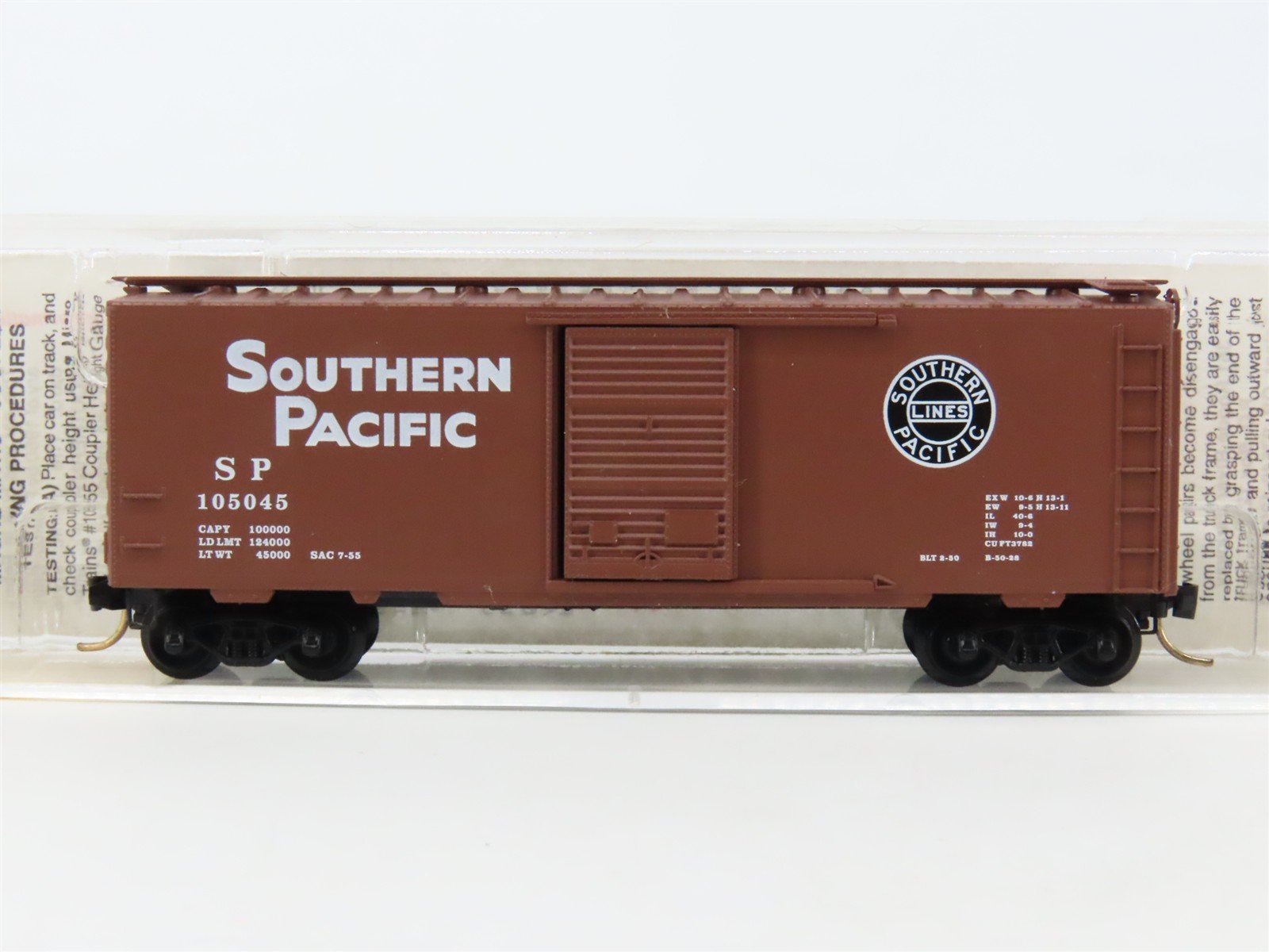 N Micro-Trains MTL 20080 SP Southern Pacific 40' Single Door Box Car #105045