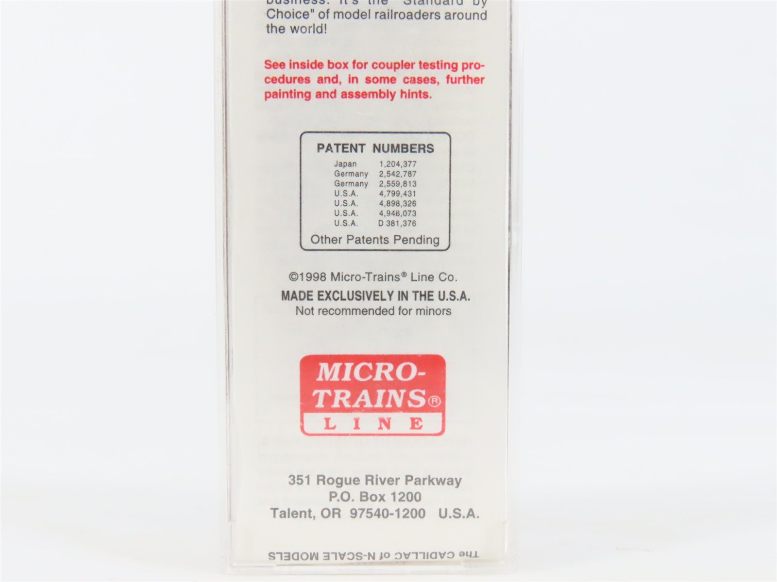 N Micro-Trains MTL 20080 SP Southern Pacific 40' Single Door Box Car #105045