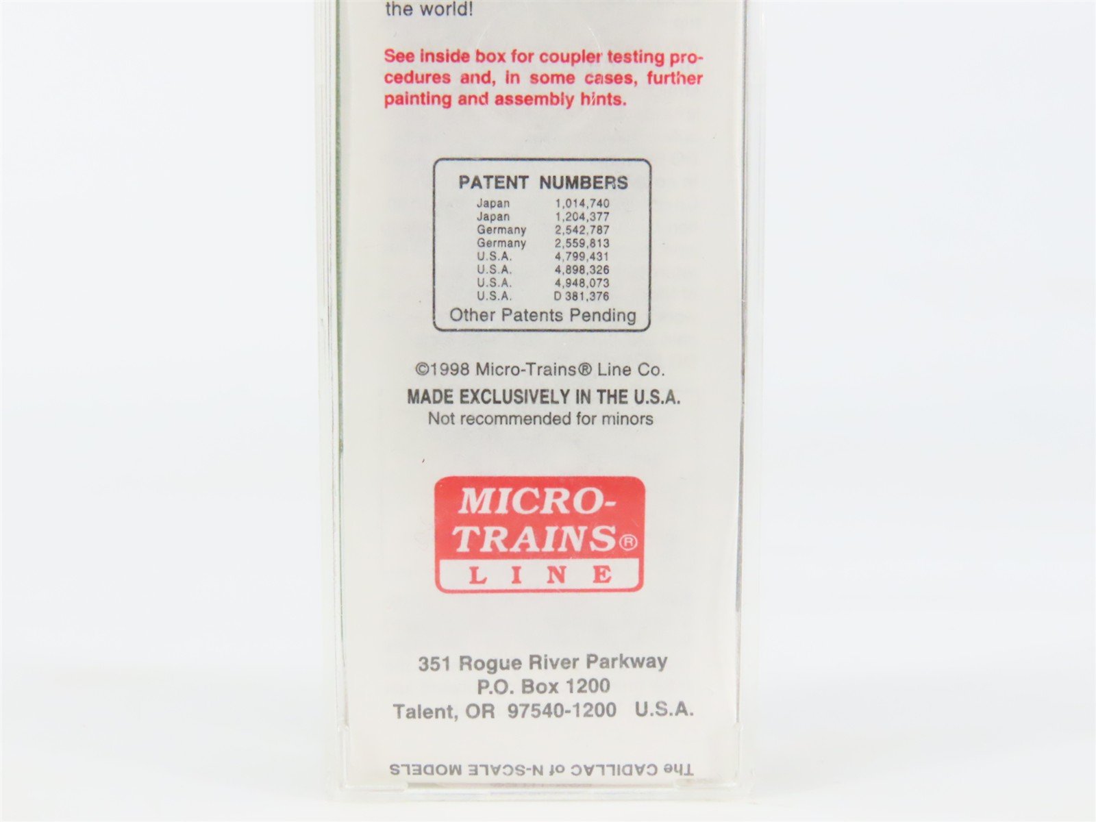 N Scale Micro-Trains MTL 38250 CP Rail 50' Plug Door Box Car #80781