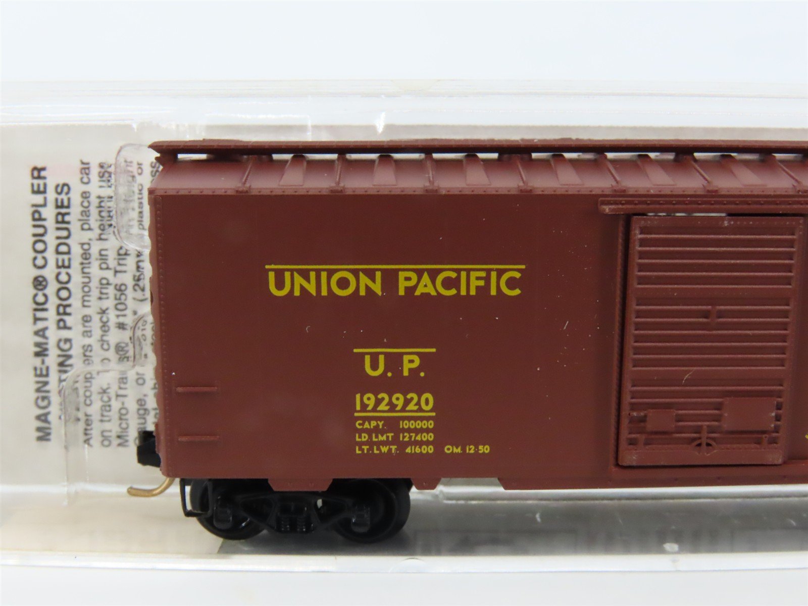 N Scale Micro-Trains MTL 20620 UP Union Pacific 40' Single Door Box Car #192920