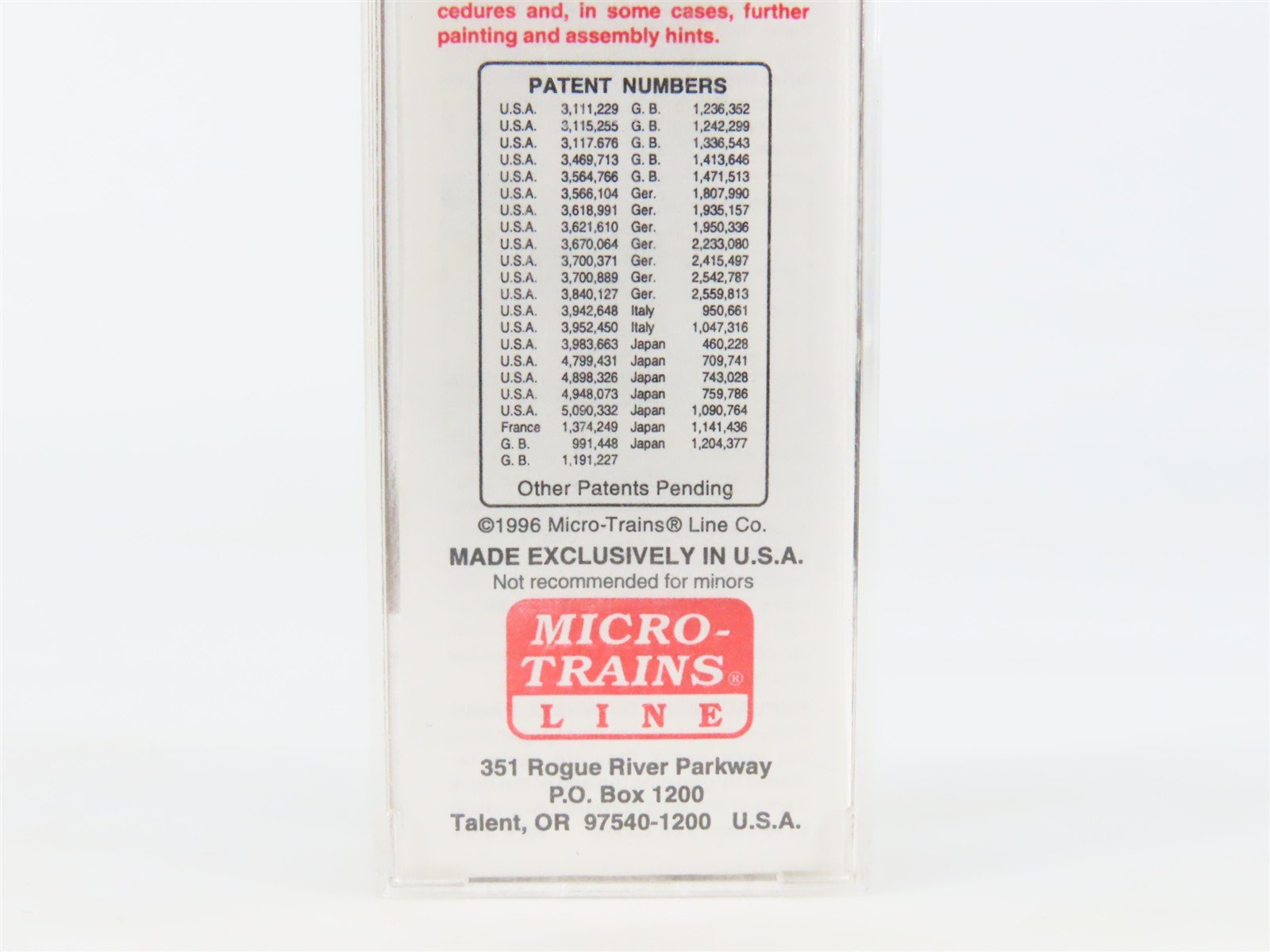 N Scale Micro-Trains MTL 20620 UP Union Pacific 40' Single Door Box Car #192920