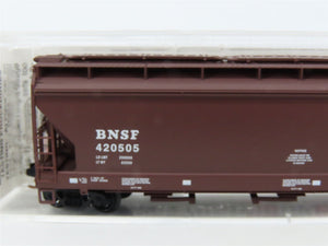 N Scale Micro-Trains MTL 94180 BNSF Railway 3-Bay Covered Hopper #420505