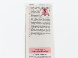 N Scale Micro-Trains MTL 94180 BNSF Railway 3-Bay Covered Hopper #420505