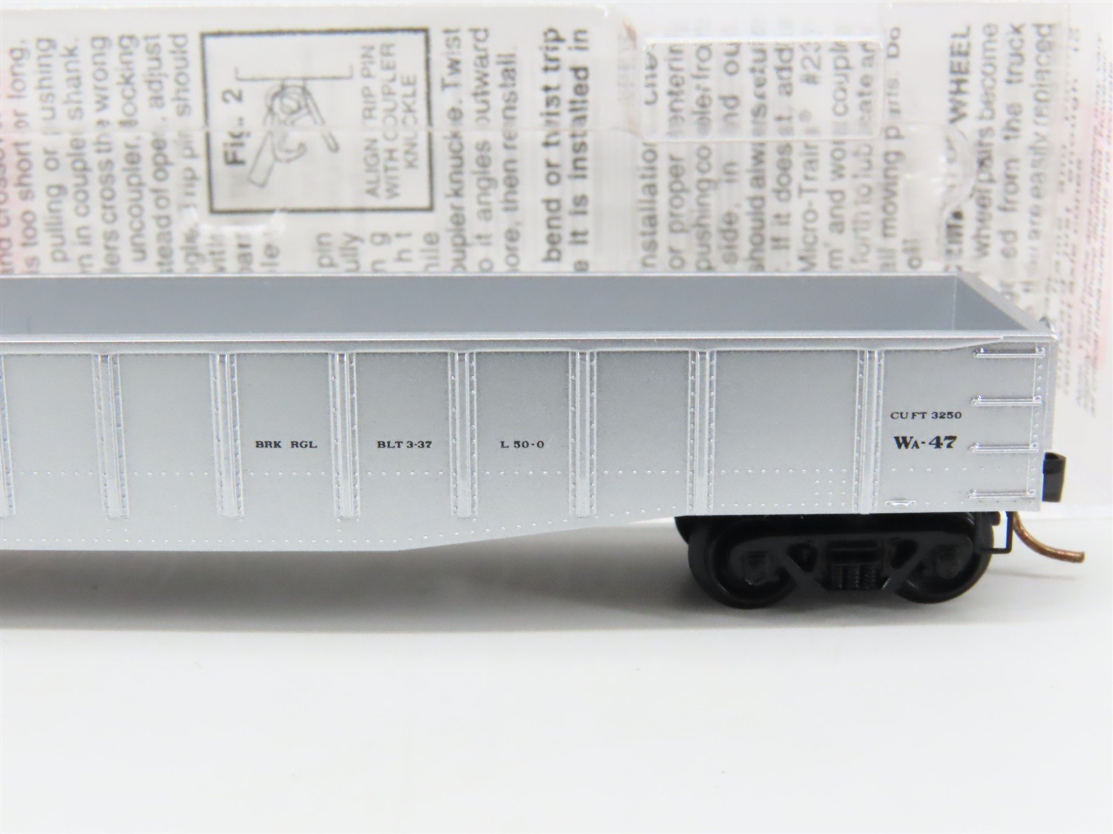 N Scale Micro-Trains MTL 105060 ATSF Santa Fe 50' Open Gondola #208522 MW